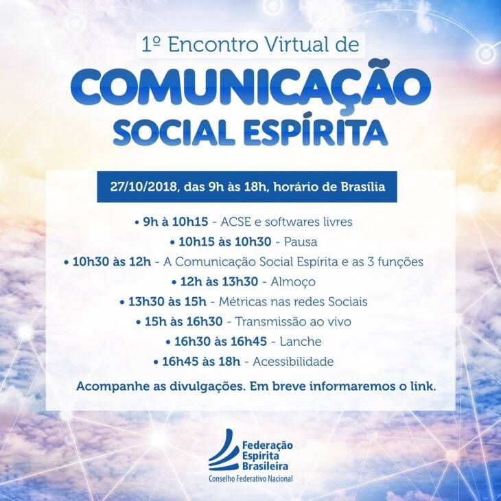 Encontro Virtual de Comunicação Social Espírita