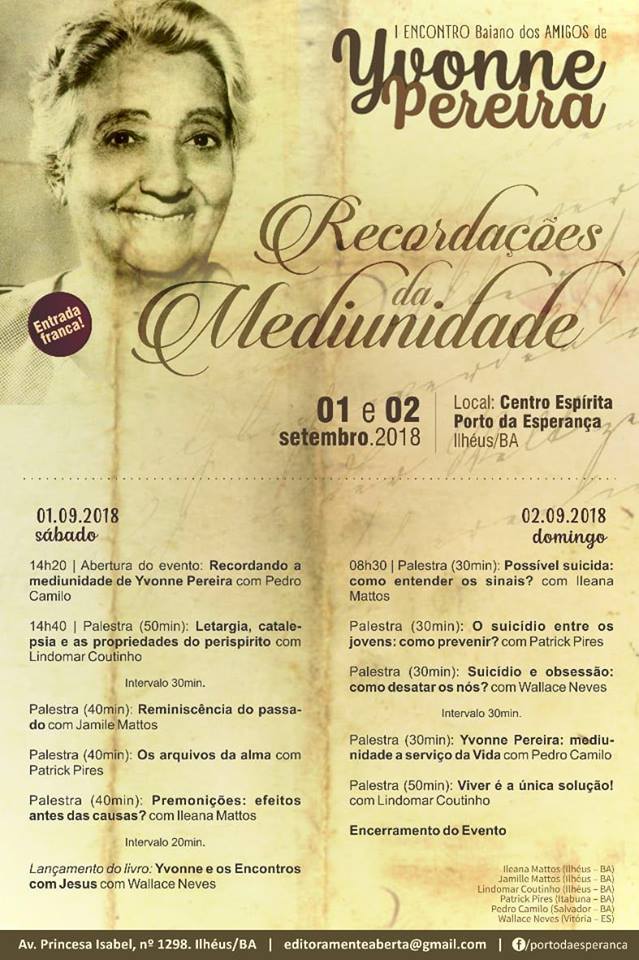 Encontro sobre Mediunidade na Bahia