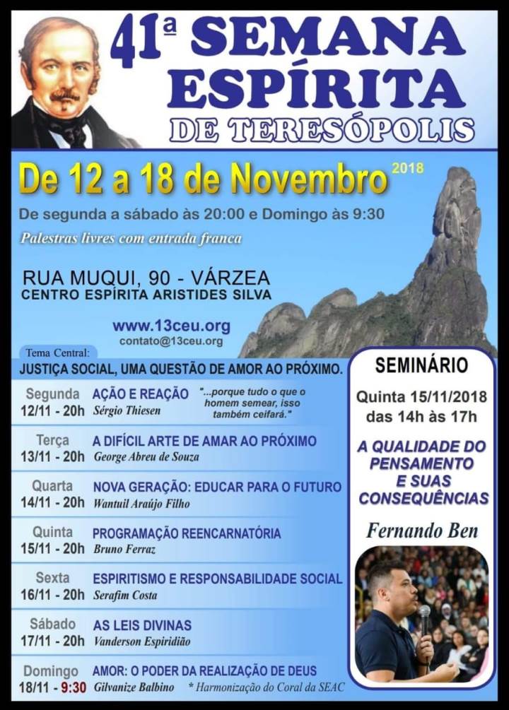 Semana Espírita no Rio de Janeiro