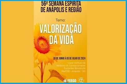 A 56ª Semana Espírita de Anápolis está chegando!