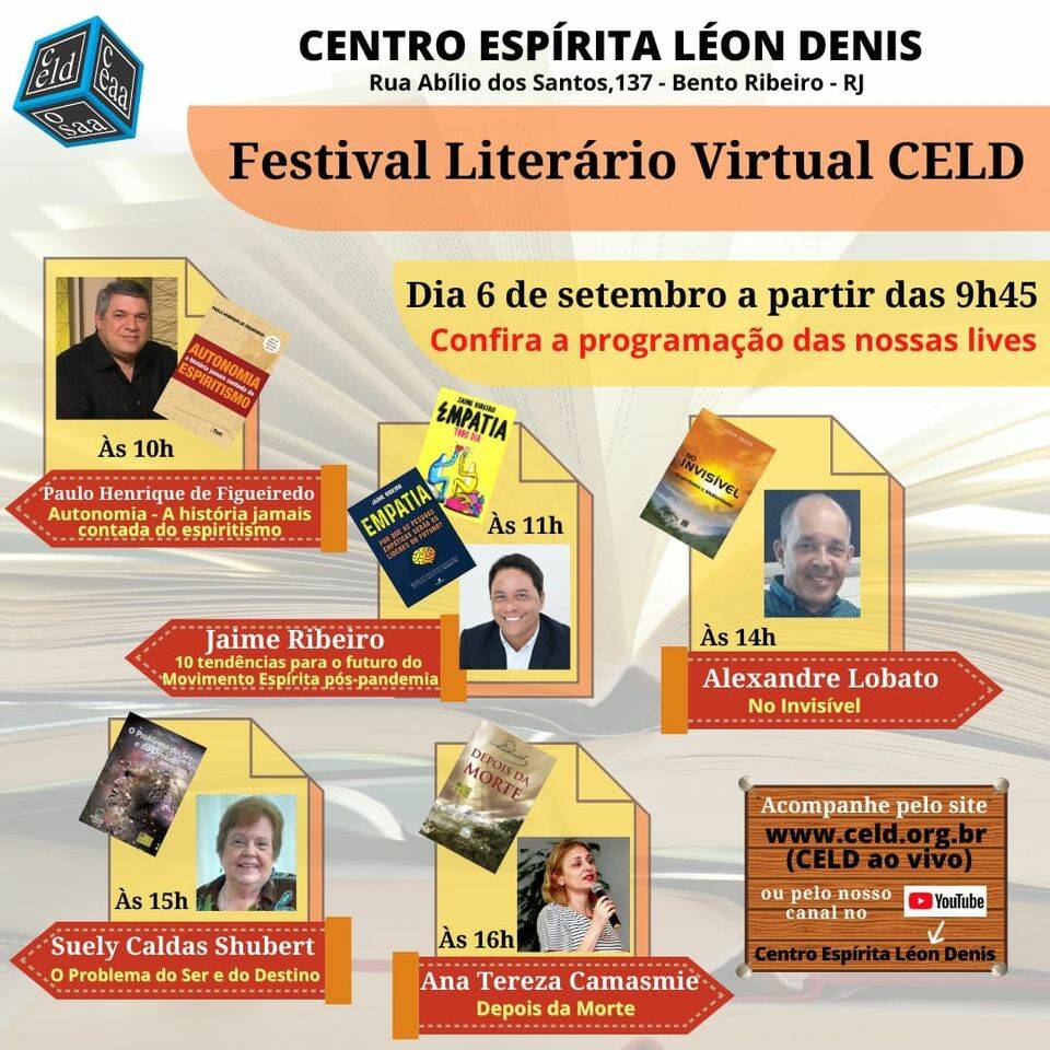 Festival Literário Virtual no CELD