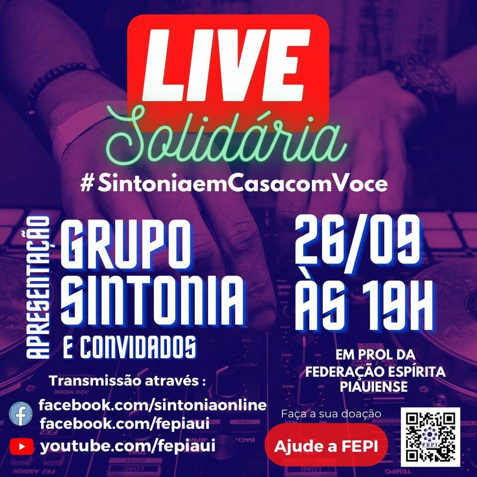 Live solidária 'Sintonia em Casa com Você'