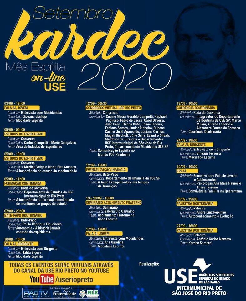 Setembro Kardec - On-line USE 2020
