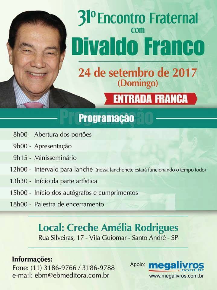 Encontro com Divaldo em São Paulo