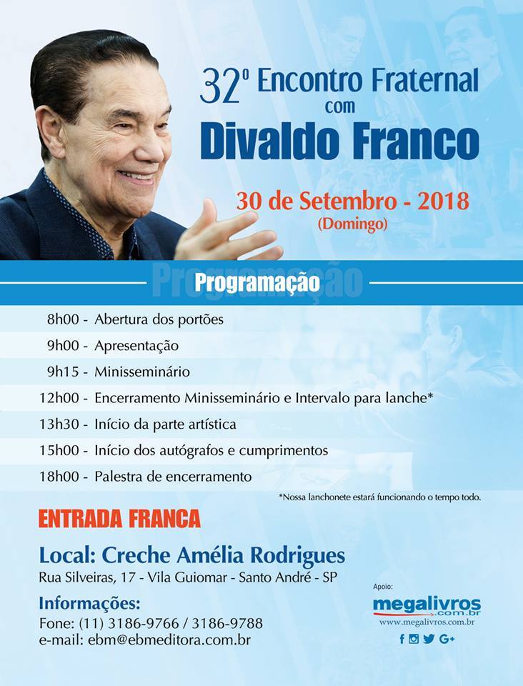 Encontro com Divaldo Franco em São Paulo