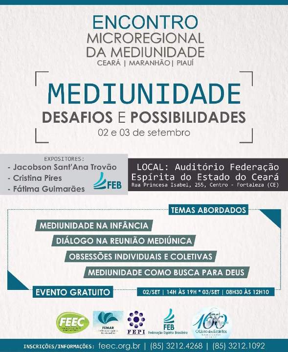 Encontro sobre Mediunidade no Ceará