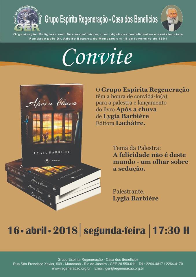 Lançamento de livro no Rio de Janeiro