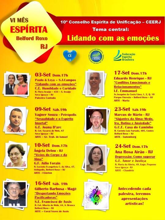 Mês espírita no Rio de Janeiro