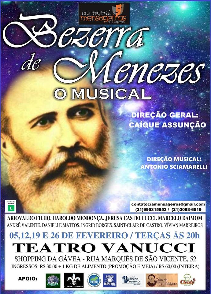 Espetáculo teatral sobre a vida do Dr. Bezerra de Menezes