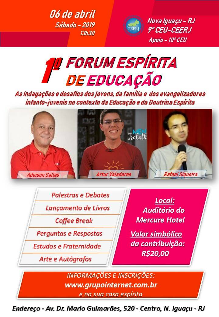 1º Fórum Espírita de Educação - Nova Iguaçu/RJ