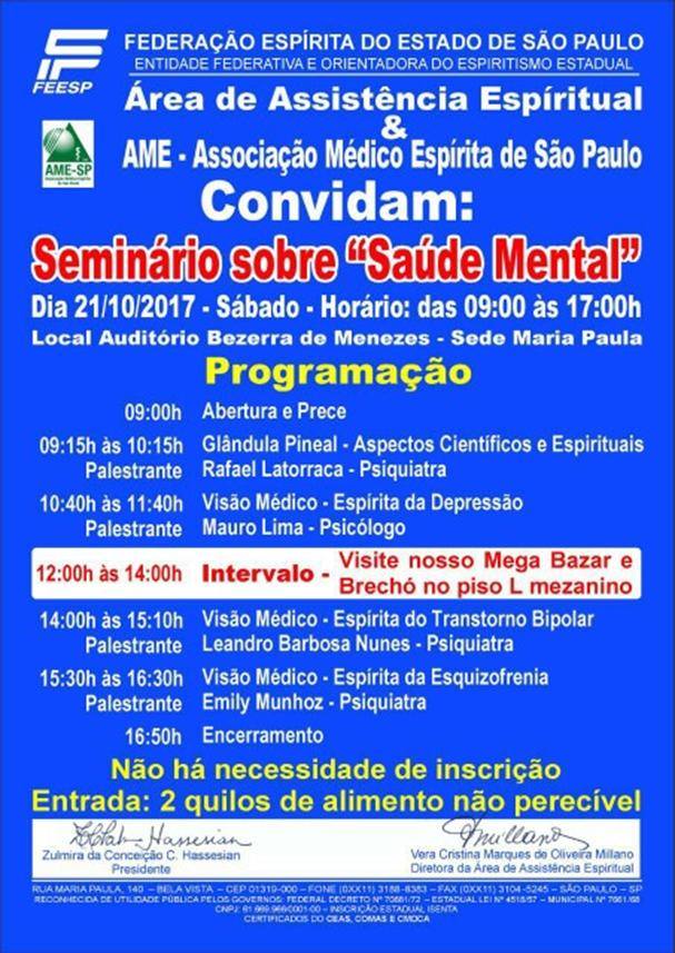 Seminário Espírita em São Paulo